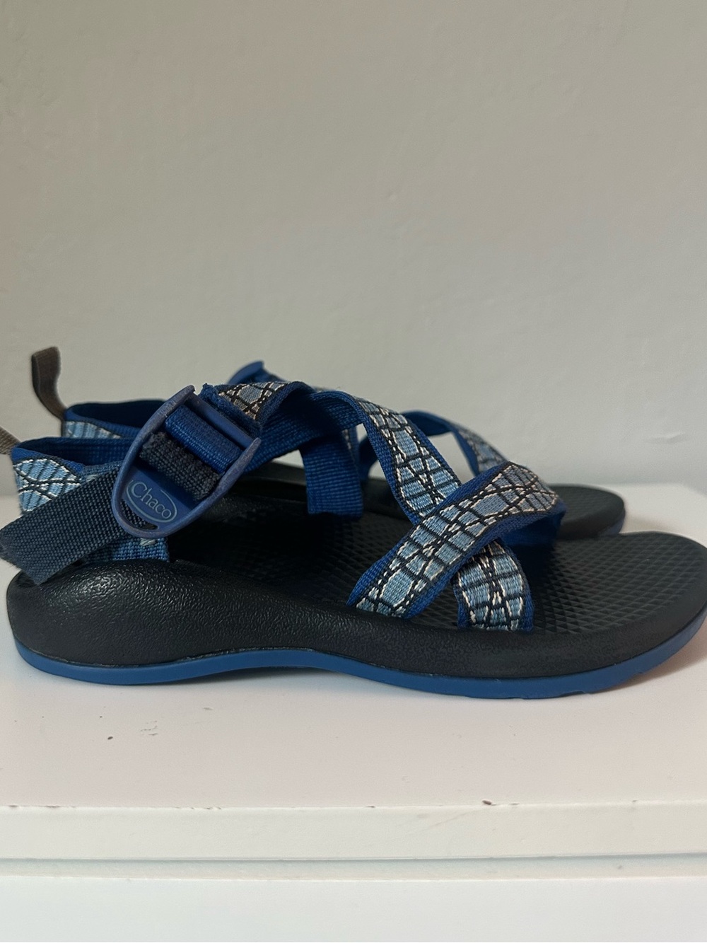 Chaco // Kids Blue and Black Adjustable Strap Sandals - Boys